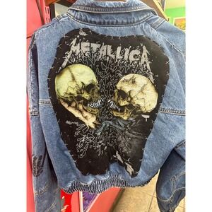 Upcycled Metallica Jean Jacket
